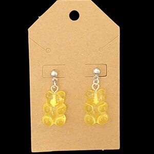 Yellow Gummy Bear Earrings